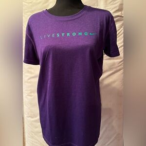 Nike “Live Strong” Women’s purple t-shirt
